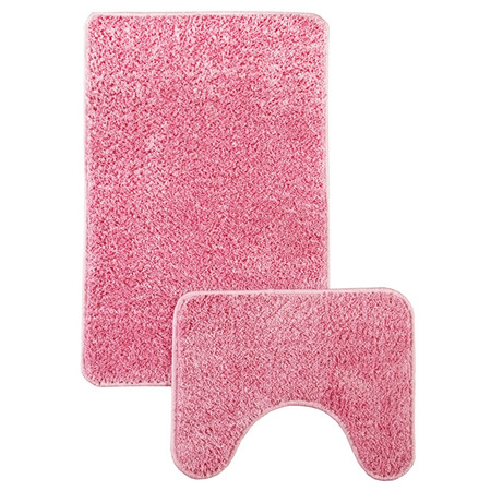 Комплект ковриков Микрофайбер / 11676-005 розовый