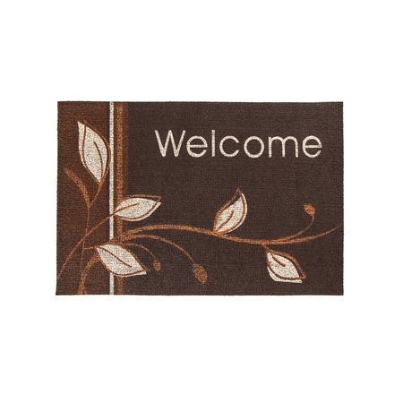 Придверный коврик Нью Эден Супер Латекс "Welcome" / коричневый
